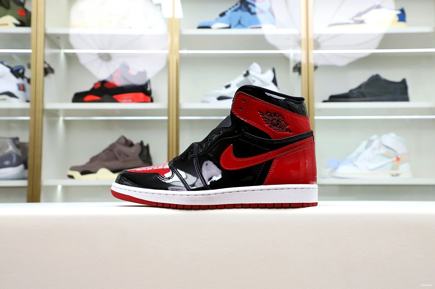 1 BRED PATENT OG AIR HIGH JORDAN 1001